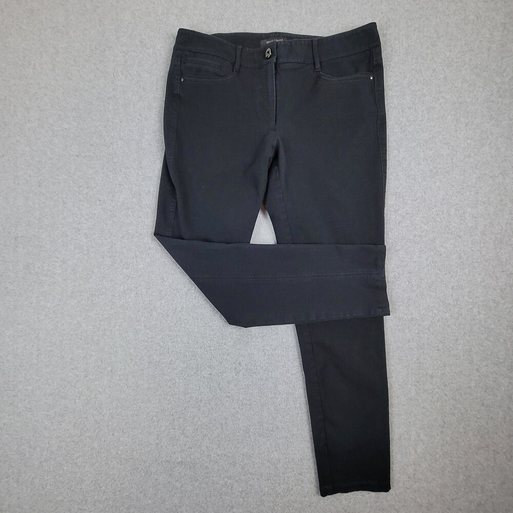 🌼White House Black Market Jeans Womens Size 8R Skinny Leg Black 32" Waist
